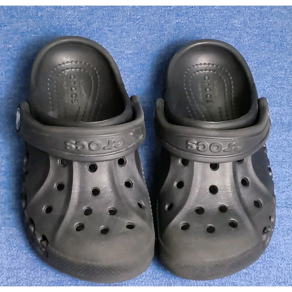 Crocs Kids Baya Clogs Black Size C9 - Picture 2 of 4